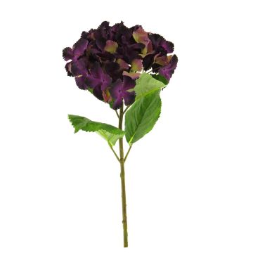 Plastic hydrangea YUMEI, dark purple, 24"/60cm