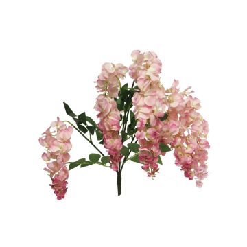 Decorative wisteria branch JIALAN, pink, 31"/75cm