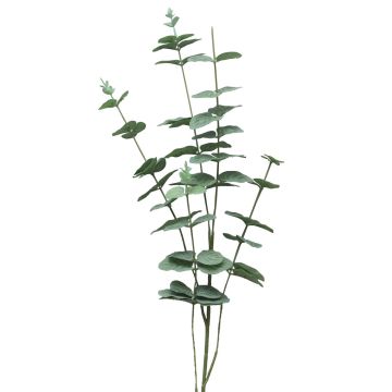 Artificial eucalyptus branch FENYU, green-white, 3ft/90cm