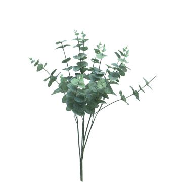 Artificial eucalyptus plant FENYU, green-white, 24"/60cm