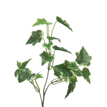Decorative ivy branch LANSHUO, green-white, 22"/55cm