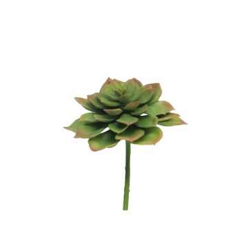 Artificial Echeveria morani XINYA on spike, green-red, 6.7"/17cm