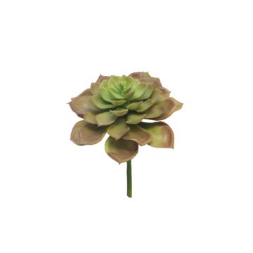 Artificial Echeveria morani XINYA on spike, red-green, 6.7"/17cm
