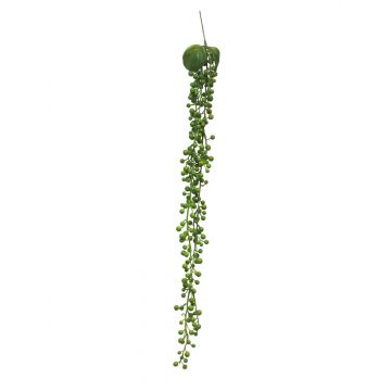 Artificial hanging Senecio FENGXI on stem, green, 24"/60cm