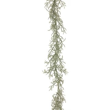 Artificial leucophyte garland YASHUO, grey, 6ft/180cm