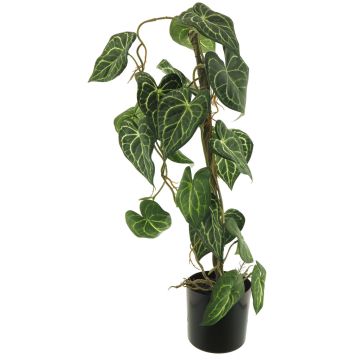 Artificial silver vine plant SHUSU, green, 26"/65cm