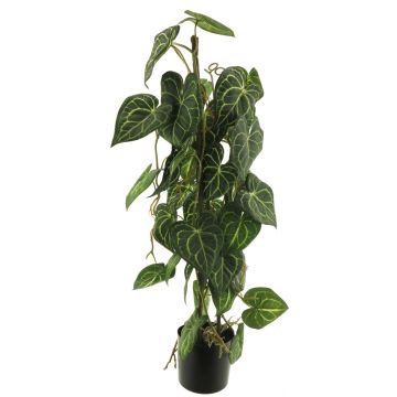 Artificial silver vine plant SHUSU, green, 31"/80cm