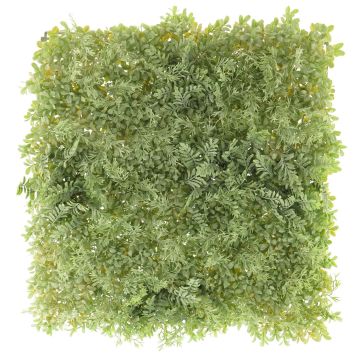 Plastic mat YAMAN of fern, rosemary, boxwood, green, 20"x20"/50x50cm