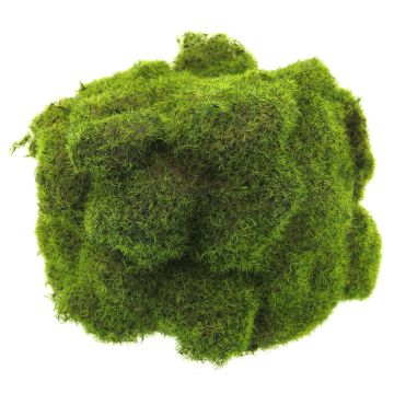 Artificial moss stone decoration YUELAN, green, 8"x5.5"/20x14cm