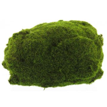 Artificial moss stone decoration YUELAN, green, 11"x6.3"/28x16cm