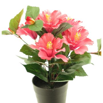 Artificial hibiscus GUOXIAO, pink, 10"/25cm