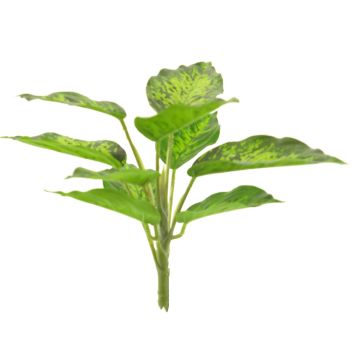 Artificial dieffenbachia XUMEI, spike, green-cream, 10"/25cm