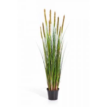 Fake foxtail grass FREDERIK with panicles, green-yellow, 120cm