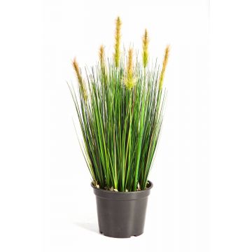 Fake foxtail grass FELIX with panicles, green-yellow, 60cm