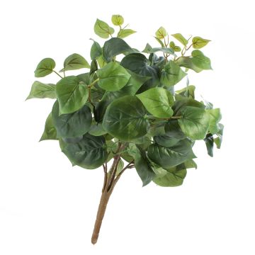 Artificial Philodendron JAYDEN, on spike, green, 14"/35cm