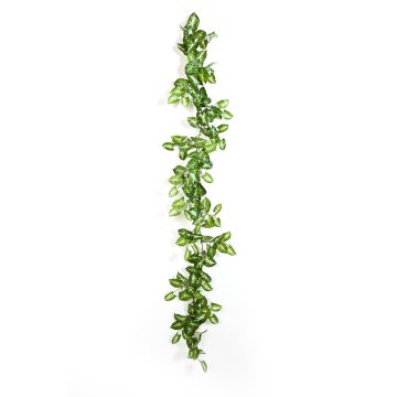 Artificial syngonium garland AOLOA, green-white, 6ft/180cm