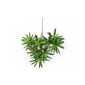Artificial Podocarpus spray DAICHI, green, 16"/40cm