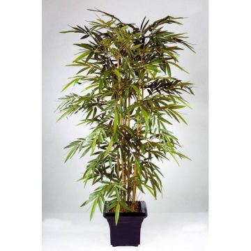 Fake Bamboo TARIK, natural stems, green, 4ft/120cm