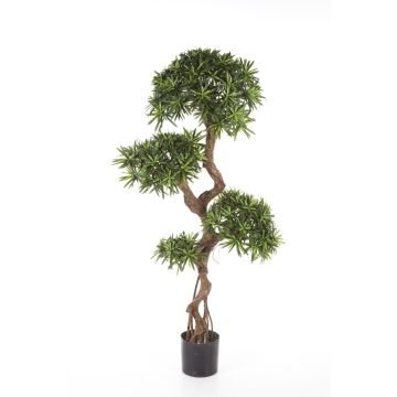 Artificial Podocarpus NADUN, artificial stem, green, 4ft/130cm