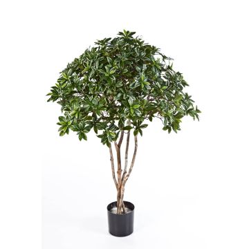 Artificial Spindle tree RIKU, natural stems, green-white, 4ft/120cm, Ø 3ft/100cm