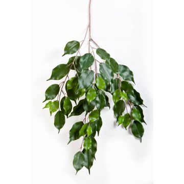 Silk Ficus foliage spray SUNIL, hardly inflammable, green, 30"/75cm