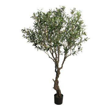 Fake olive tree NINGMO, artificial trunk, fruits, 7ft/200cm