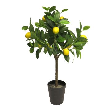 Decorative lemon tree HUINING, artificial trunk, fruits, 28"/70cm