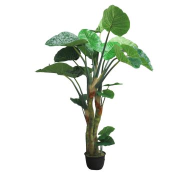 Artificial Colocasia plant YICHEN, decorative pot, green, 8ft/240cm