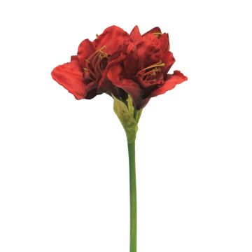 Artificial amaryllis HEJIA, red, 24"/60cm