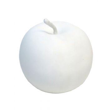 Decorative Apple CHENYUN, white matt, 3.1"/8cm