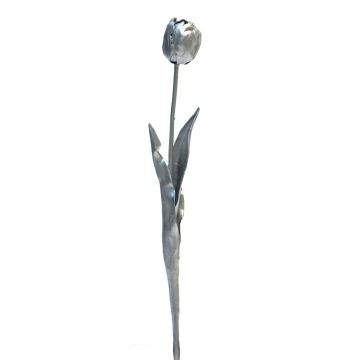 Artificial tulip LIANNA, silver-champagne, 18"/45cm