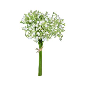 Artificial gypsophila bouquet CECILIA, white, 12"/30cm