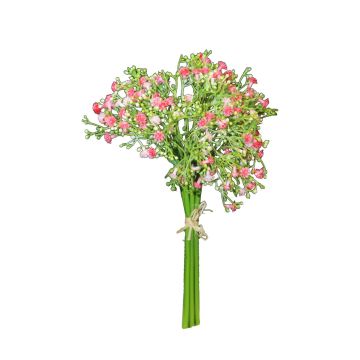 Artificial gypsophila bouquet CECILIA, pink, 12"/30cm