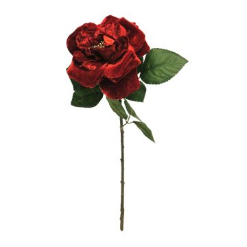 Velvet rose YUFAN, red, 18"/45cm