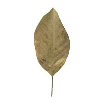 Artificial magnolia leaf SHIJUN, 12 pieces, gold, 12"/30cm