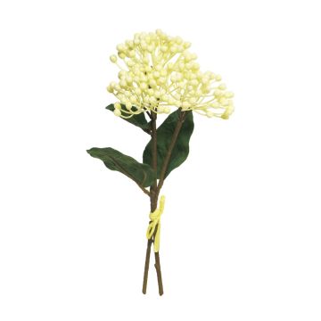 Artificial hydrangea bouquet XIAOYAN, cream, 12"/30cm