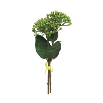 Artificial hydrangea bouquet XIAOYAN, green, 12"/30cm