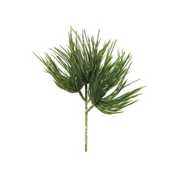 Decorative pine branch TANNAN, snowy, 10"/25cm
