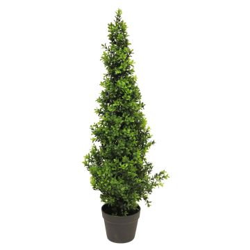 Artificial boxwood pyramid TOM, in pot, 3ft/90cm