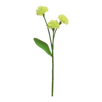 Decorative carnation flower YISHU, light green, 12"/30cm