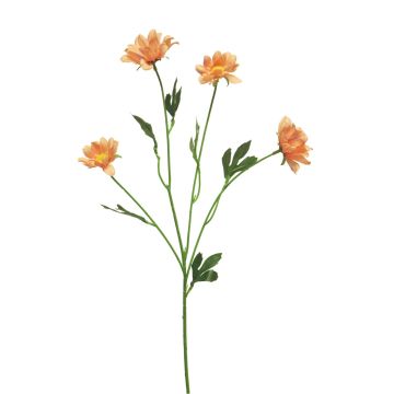 Artificial chrysanthemum branch AJUAN, orange, 24"/60cm