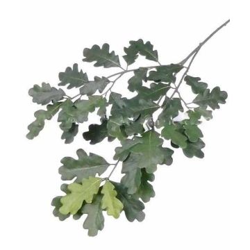 Artificial Oak leaf spray KALLI, hardly inflammable, green, 28"/70cm