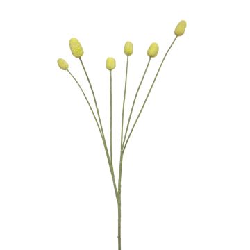 Artificial thistle branch SUANYI, yellow, 26"/65cm