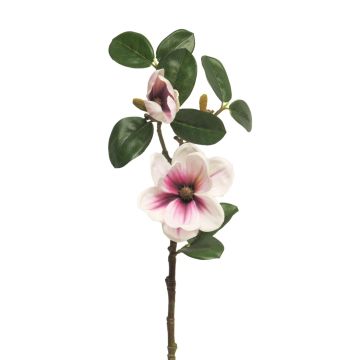 Artificial magnolia KETIAN, white-pink, 20"/50cm