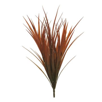 Artificial reed grass XINRU on spike, orange, 20"/50cm