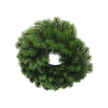 Decorative fir wreath FEILAN, green, Ø14"/35cm