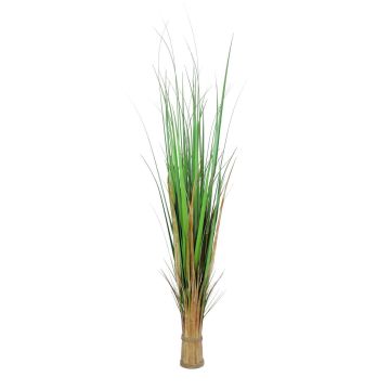 Plastic reed grass HEILY, green-brown, 5ft/150cm