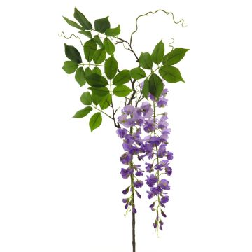 Decorative wisteria branch LIANMU, lilac, 5ft/140cm