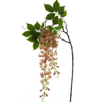 Decorative wisteria branch LIANMU, pink, 5ft/140cm