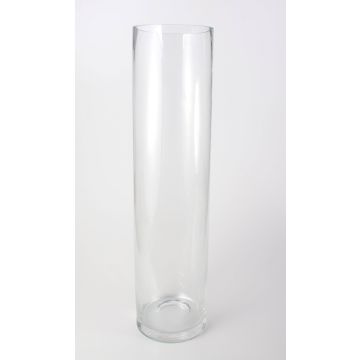 Cylindrical flower vase SANSA AIR, glass, clear, 31"/80cm, Ø8"/20cm